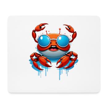 Sunglasses Crab Splash - Mouse Pad (horizontal) - white - Front