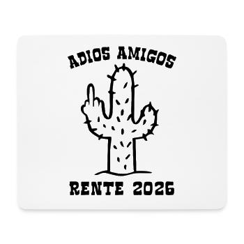 Adios Amigos Pension 2026 - Retraite - Pension - Tapis de souris (format paysage) - blanc - Devant