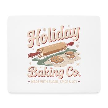 Vintage Weihnachtsbäckerei - Mousepad (Querformat) - Weiß - Vorne