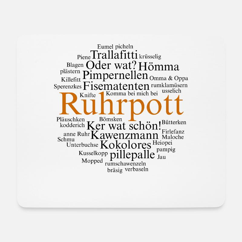 Ruhrpott Sprache Dortmund Bochum Hömma Ruhrdeutsch - Mousepad (Querformat) - Weiß