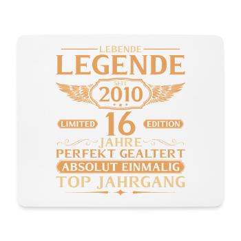 2010 Vintage Living Legend - 16th Birthday - Mouse Pad (horizontal) - white - Front