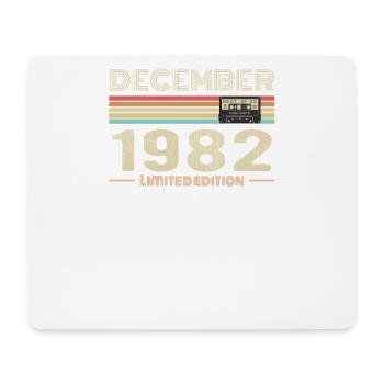 Dezember 1982 Geburtstag Dezember 1982 Dezember - Mousepad (Querformat) - Weiß - Vorne