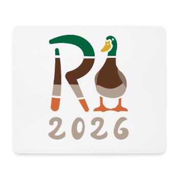 Rente de canard 2026 - Retraite - Rente - Tapis de souris (format paysage) - blanc - Devant