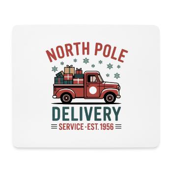Courrier de Noël vintage - Tapis de souris (format paysage) - blanc - Devant