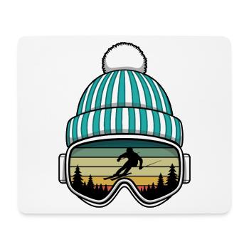 Retro Après Ski Party Crew Schnee Skifahren Ski - Mousepad (Querformat) - Weiß - Vorne