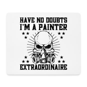 Funny Gifts for Home Painters Professional Painter Ideas - Mouse Pad (horizontal) - white - Front
