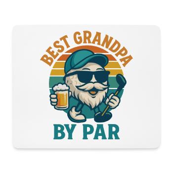 Best Grandpa By Par Funny Golf Männer Frauen Golfer - Mousepad (Querformat) - Weiß - Vorne