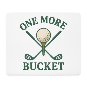 One More Bucket Golf Club Design amusant - Tapis de souris (format paysage) - blanc - Devant