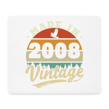18 Jahre 2008 Vintage Retro Geburtstagsgeschenk - Mousepad (Querformat) - Weiß - Vorne