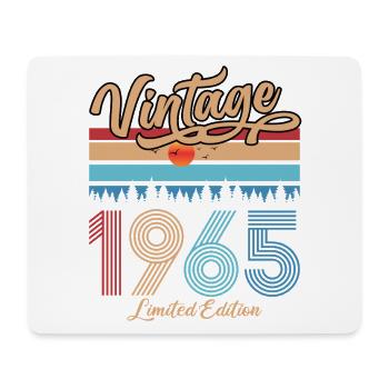 1965 Vintage Anniversaire Original Retro Cadeau - Tapis de souris (format paysage) - blanc - Devant