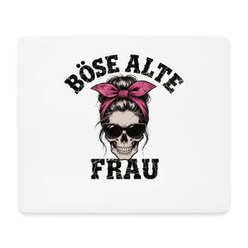 Evil Old Woman Skull Funny Saying Sarcasm - Mouse Pad (horizontal) - white - Front