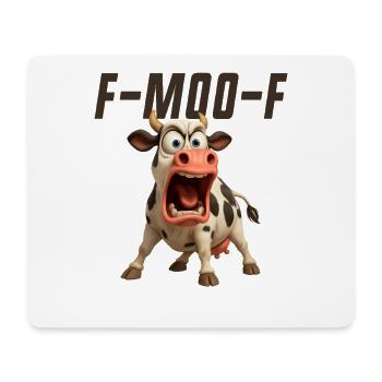F-Muh-F Kuh Lustige Kuh FMOOF F Muh F - Mousepad (Querformat) - Weiß - Vorne