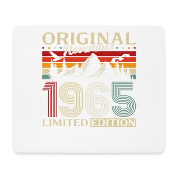 60th Birthday Original November Vintage 1965 - Mouse Pad (horizontal) - white - Front