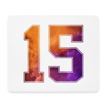 NON. 15 NUMÉRO 15 COLLÈGE 15E ANNIVERSAIRE - Tapis de souris (format paysage) - blanc - Devant