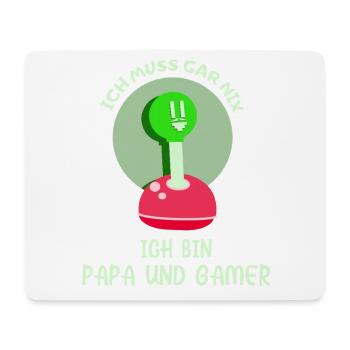 Father's Day Father Gamer Gaming Video Games Dad - Mouse Pad (horizontal) - white - Front