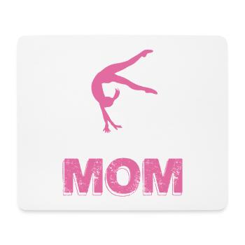 Gymnastics Mom Silhouette - Mousepad (Querformat) - Weiß - Vorne
