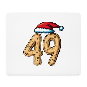 49 Number Biscuit Christmas - Mouse Pad (horizontal) - white - Front