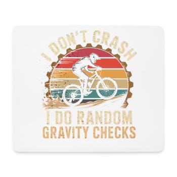 Ich crash nicht Gravity Checks - Mousepad (Querformat) - Weiß - Vorne