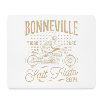 Bonneville Salt Flats Motorcycle Birthday 2014 - Mouse Pad (horizontal) - white - Front