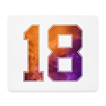 NO. 18 NUMBER 18 COLLEGE 18TH BIRTHDAY - Mouse Pad (horizontal) - white - Front