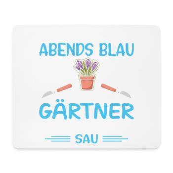Garten Gärtner Gärtnern Gartenarbeit Gartenarbeit - Mousepad (Querformat) - Weiß - Vorne