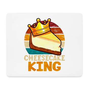 Cheesecake King Rétro - Tapis de souris (format paysage) - blanc - Devant