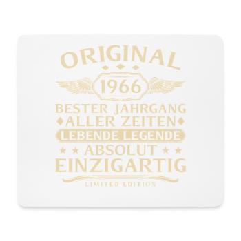 Millésime 1966 Born Living Legend Anniversaire - Tapis de souris (format paysage) - blanc - Devant