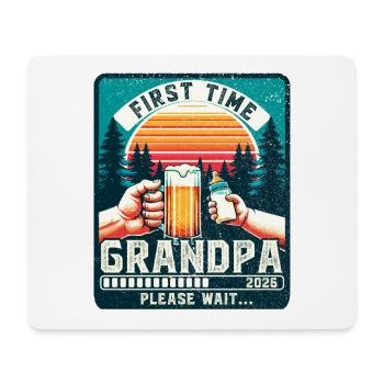 Zum ersten Mal Opa Werdender Großvater 2026 - Mousepad (Querformat) - Weiß - Vorne