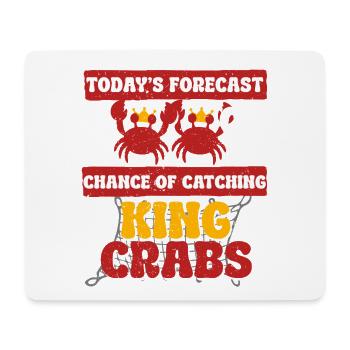 Crabe royal d’Alaska - Tapis de souris (format paysage) - blanc - Devant