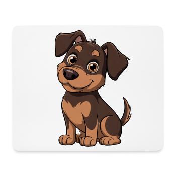 Dackel  - Mousepad (Querformat) - Weiß - Vorne