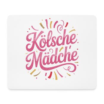 Kölsche Mädche Karneval Köln Kölle Kölsch Mädchen - Mousepad (Querformat) - Weiß - Vorne