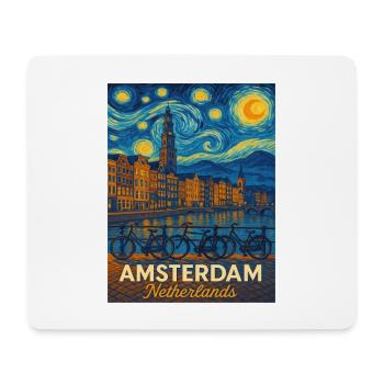 Amsterdam Niederlande - Mousepad (Querformat) - Weiß - Vorne