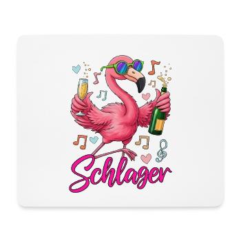 Official Schlager Party Crew - Mousepad (Querformat) - Weiß - Vorne