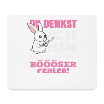 Bad mistake Little Rabbit - Mouse Pad (horizontal) - white - Front