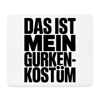 Gurke Das Ist Mein Gurken Kostüm Fasching Karneval - Mousepad (Querformat) - Weiß - Vorne