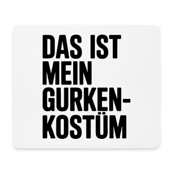 Gurke Das Ist Mein Gurken Kostüm Fasching Karneval - Mousepad (Querformat) - Weiß - Vorne