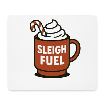 Schlitten Fuel Heiße Schokolade Becher Weihnachtsspaß - Mousepad (Querformat) - Weiß - Vorne