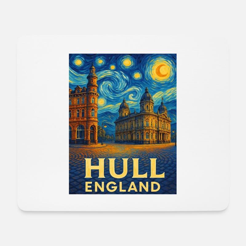 Hull England - Mouse Pad (horizontal) - white