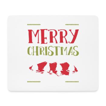 Joyeux Noël - Tapis de souris (format paysage) - blanc - Devant
