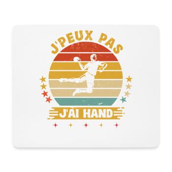 Je Peux Pas J'ai Handball Humour Joueur Hand - Tapis de souris (format paysage) - blanc - Devant