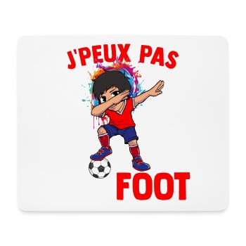I can't I have football player football supporter - Mouse Pad (horizontal) - white - Front