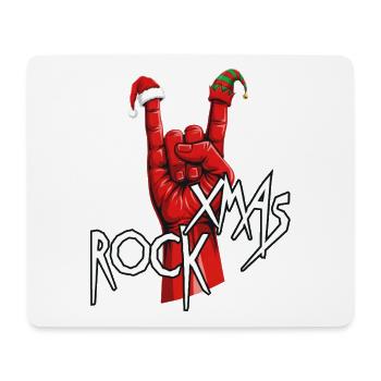 Xmas Rock Hand - Mousepad (Querformat) - Weiß - Vorne