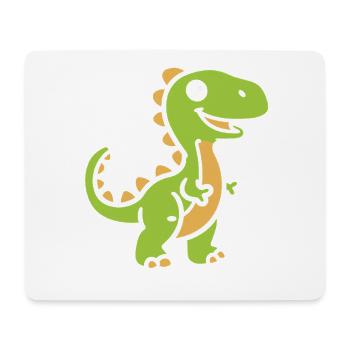 Cute Little Dinosaur - Mouse Pad (horizontal) - white - Front