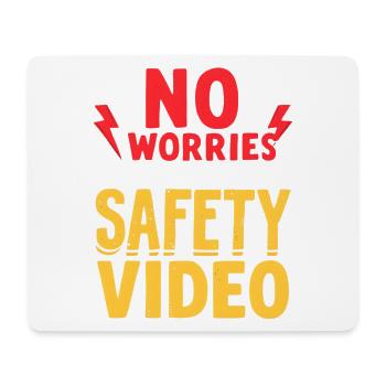 SafetyVideo Humor Saying - Mouse Pad (horizontal) - white - Front