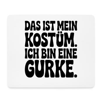 Gurke Das Ist Mein Gurken Kostüm Fasching Karneval - Mousepad (Querformat) - Weiß - Vorne