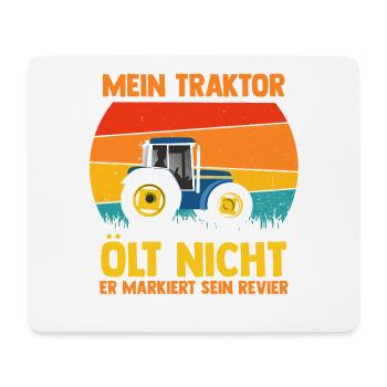 Landwirt Bauernhof Farmer Bauer Traktor - Mousepad (Querformat) - Weiß - Vorne