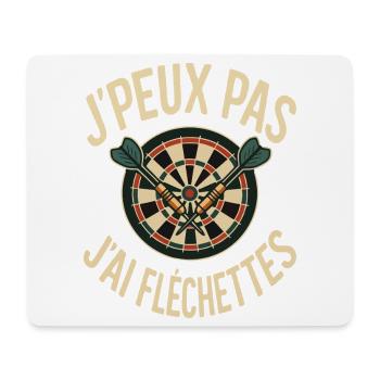I Can't I Darts Design Darts Player - Mouse Pad (horizontal) - white - Front