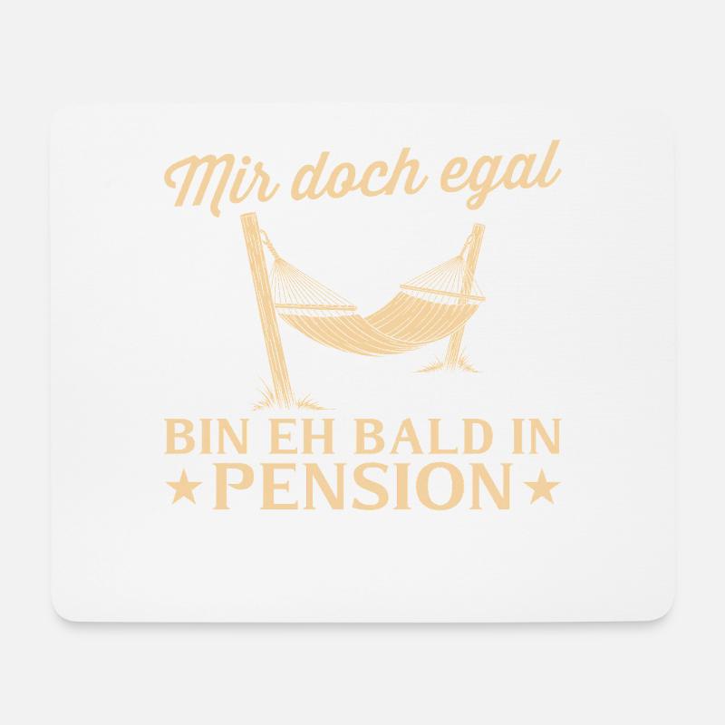 Pensionär Hängematte - Eh bald in Pension - Mousepad (Querformat) - Weiß