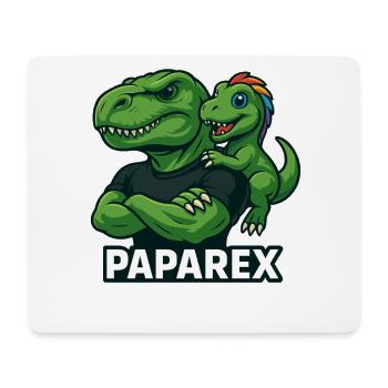 Paparex Dino Dad Shirt Father & Child - Mouse Pad (horizontal) - white - Front