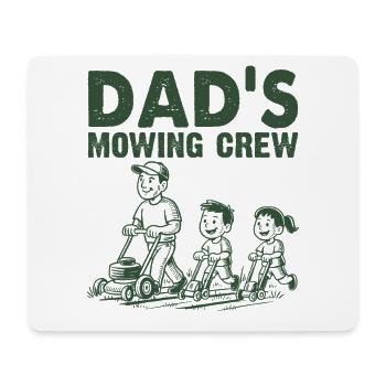 Dad's Mowing Crew - Mousepad (Querformat) - Weiß - Vorne
